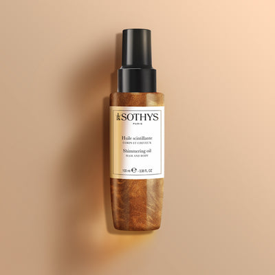 Hair and body shimmering oil